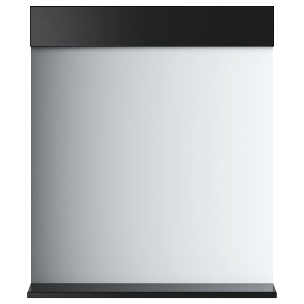 Maison Exclusive - Badspiegel Mit Ablage Berg Schwarz 60x12x70 Cm