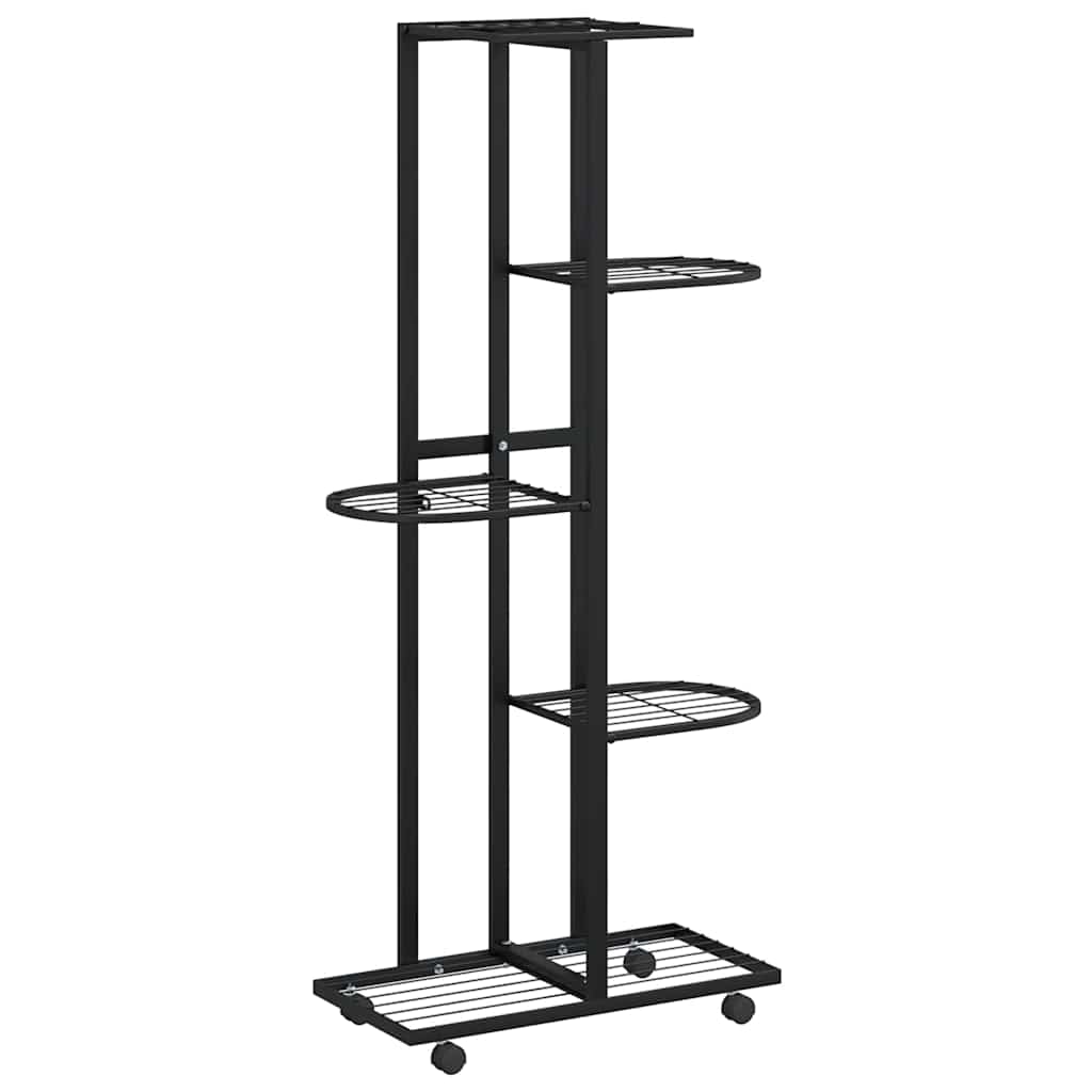 Maison Exclusive - Blumenständer 5-etagen Mit Rollen 44x23x100 Cm