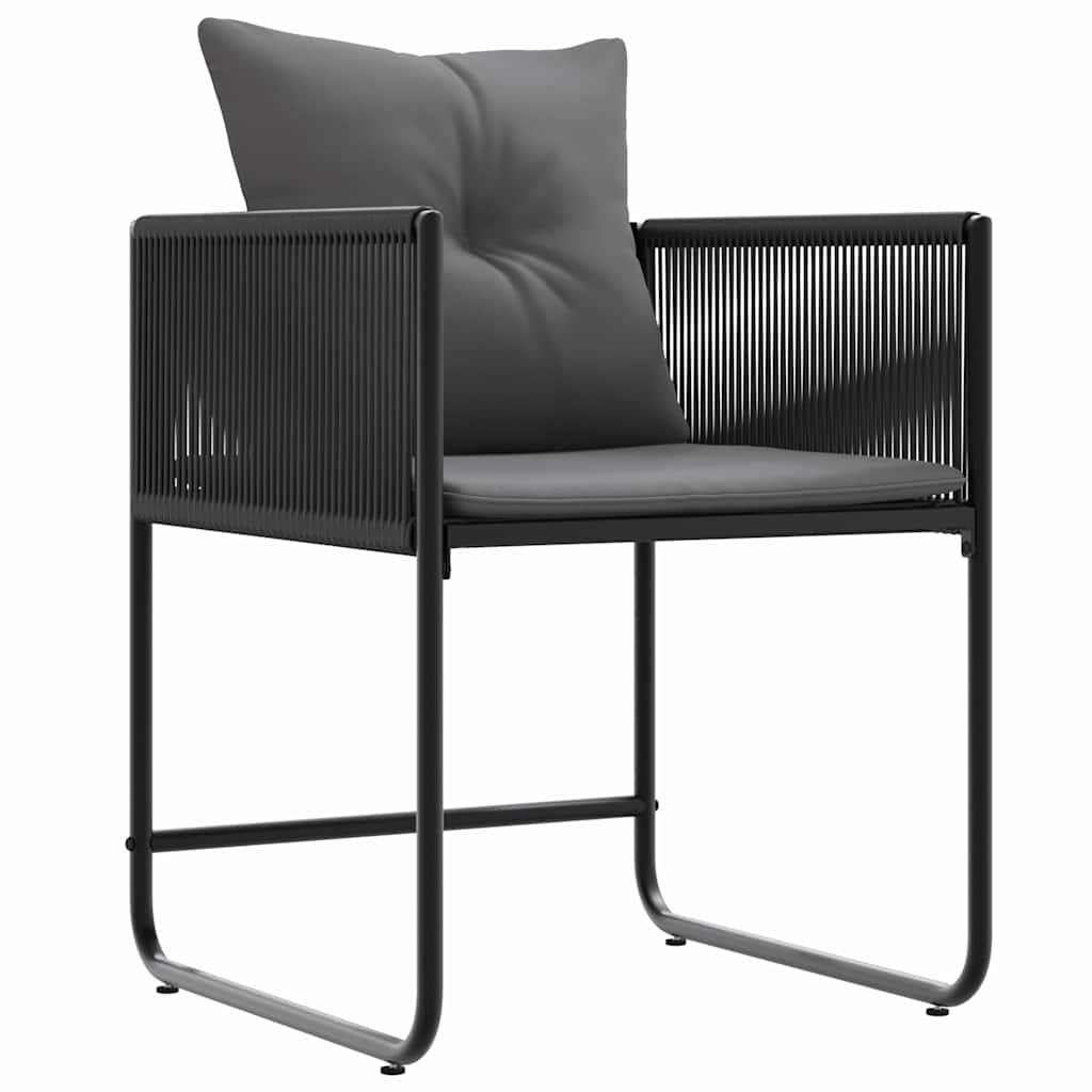 Maison Exclusive - Stuhl 4 Stk. Schwarz Und Anthrazit Pe-rattan