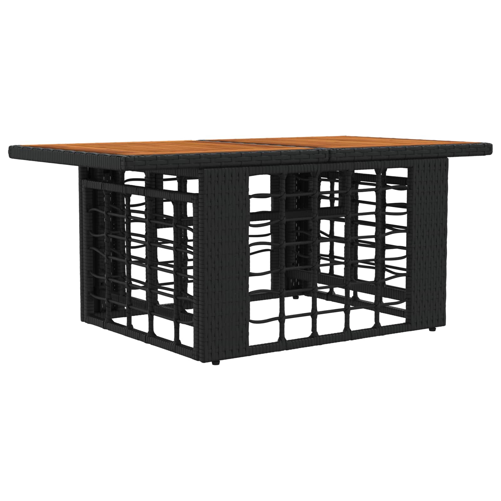 Maison Exclusive - Garten Lifting Up Tisch Schwarz Und Natur 100