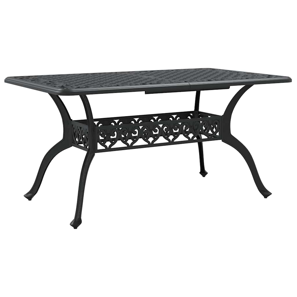 Maison Exclusive - Gartentisch Schwarz 150x90x72 Cm Aluminiumguss
