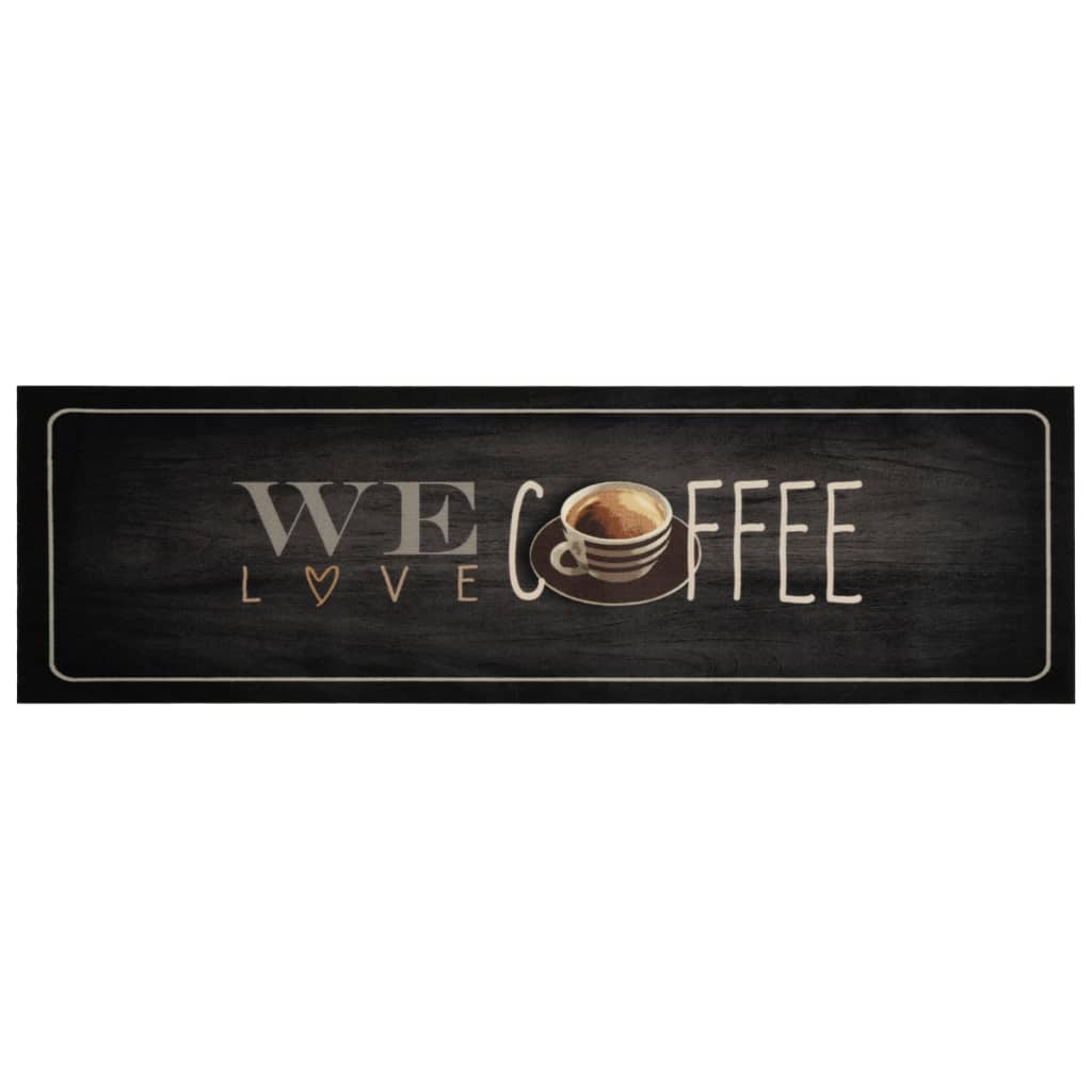 Maison Exclusive - Küchenteppich Waschbar Kaffee 45x150 Cm Samt