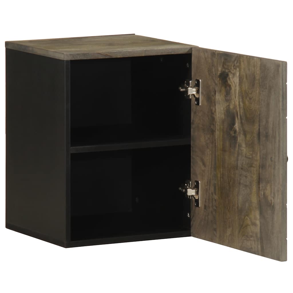 Maison Exclusive - Bad-wandschrank Schwarz 38x33x48 Cm Massivholz