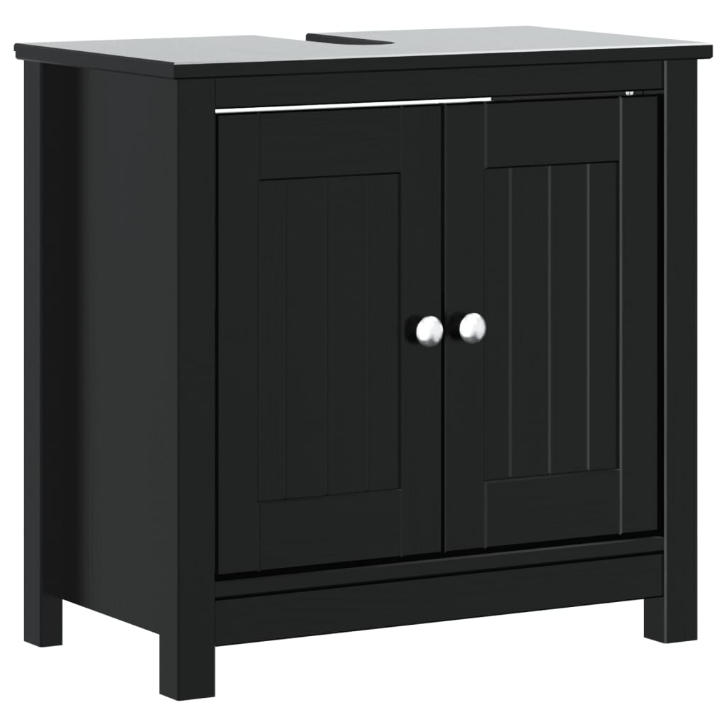 Maison Exclusive - Waschbeckenunterschrank Berg Schwarz 60x34x59