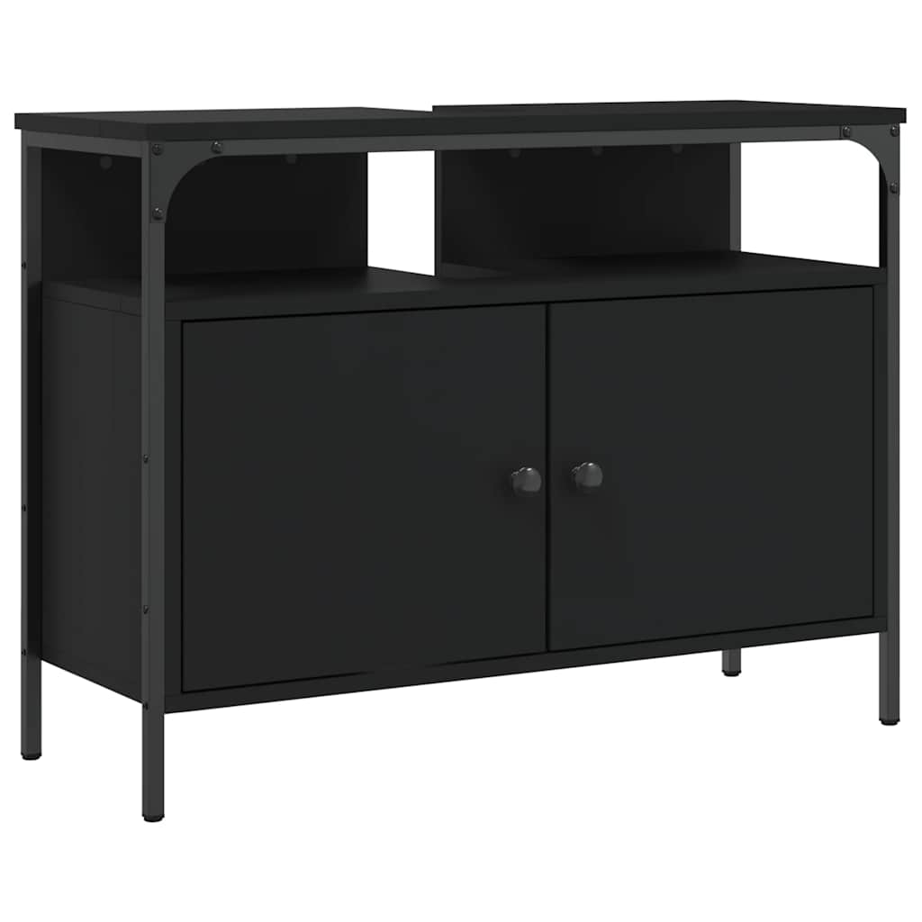 Maison Exclusive - Waschbeckenunterschrank Schwarz 80x30x60 Cm Ho