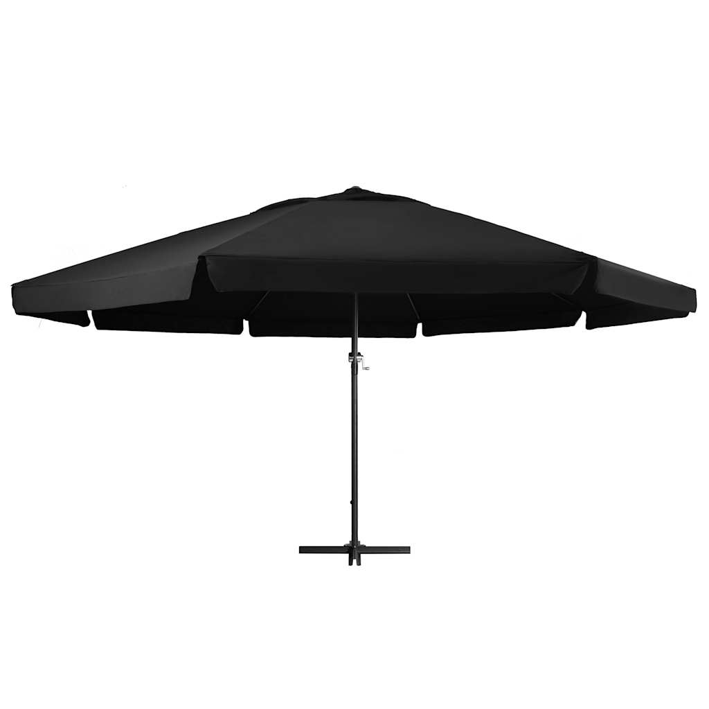 Maison Exclusive - Sonnenschirm Mit Aluminium-mast 600 Cm Schwarz