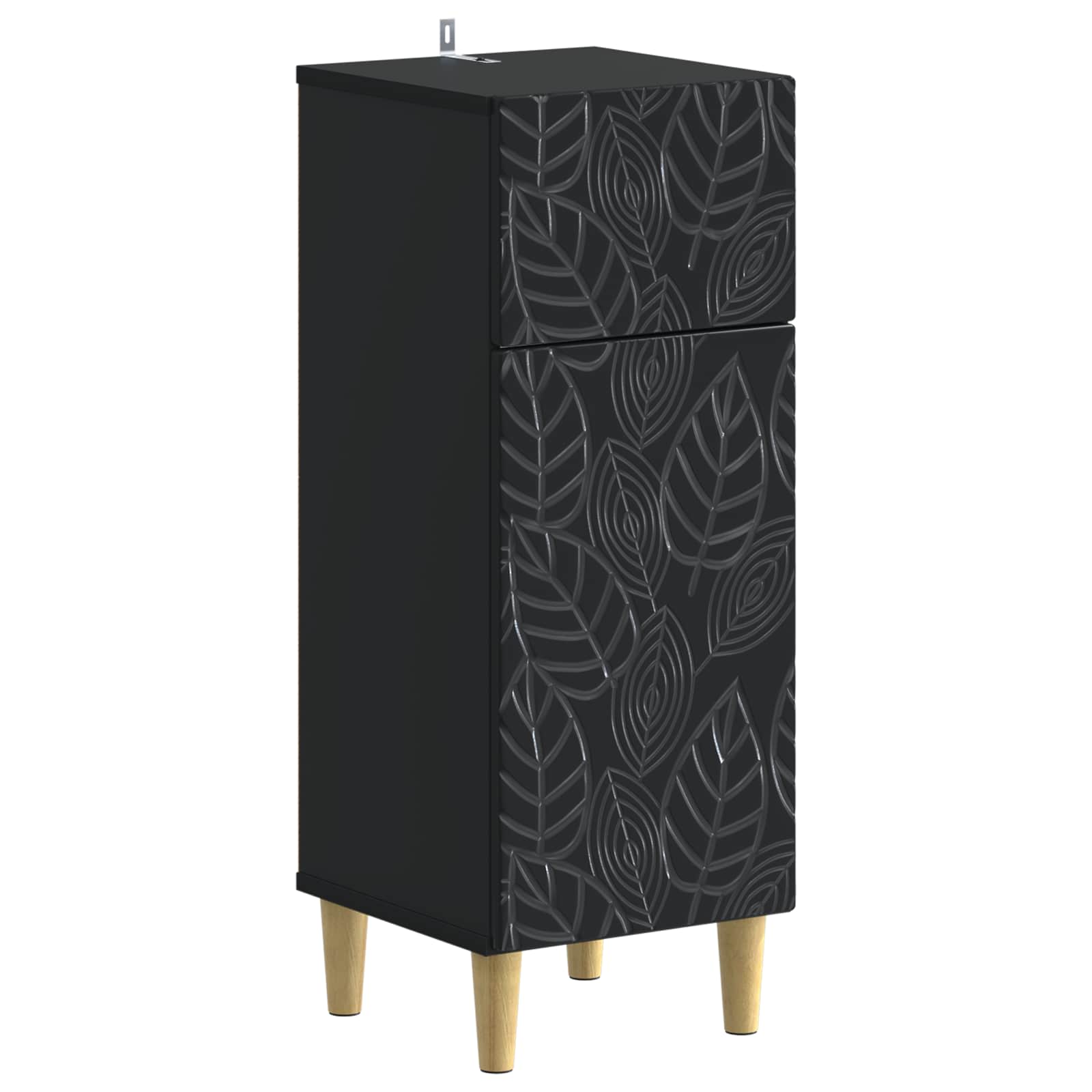 Maison Exclusive - Badezimmer Aufbewahrungsschrank Delft Schwarz