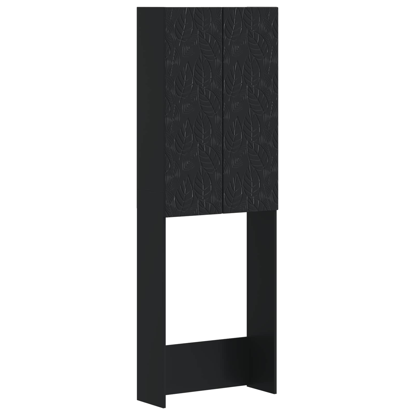Maison Exclusive - Toilettenschrank Delft Schwarz 66 X 25,5 X 190