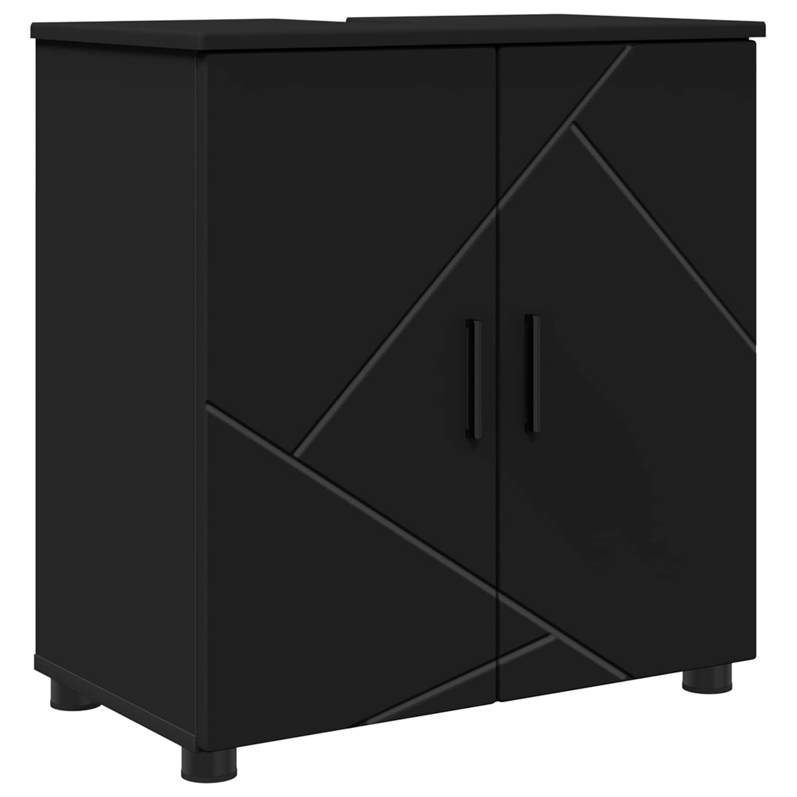 Maison Exclusive - Badezimmerschrank Schwarz 61 X 35 X 64 Cm Holz