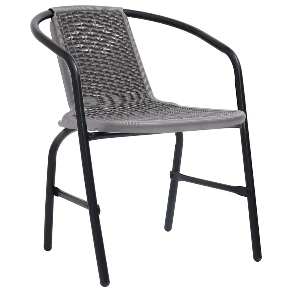 Maison Exclusive - Gartenstühle 4 Stk. Kunststoff Rattan-optik Un