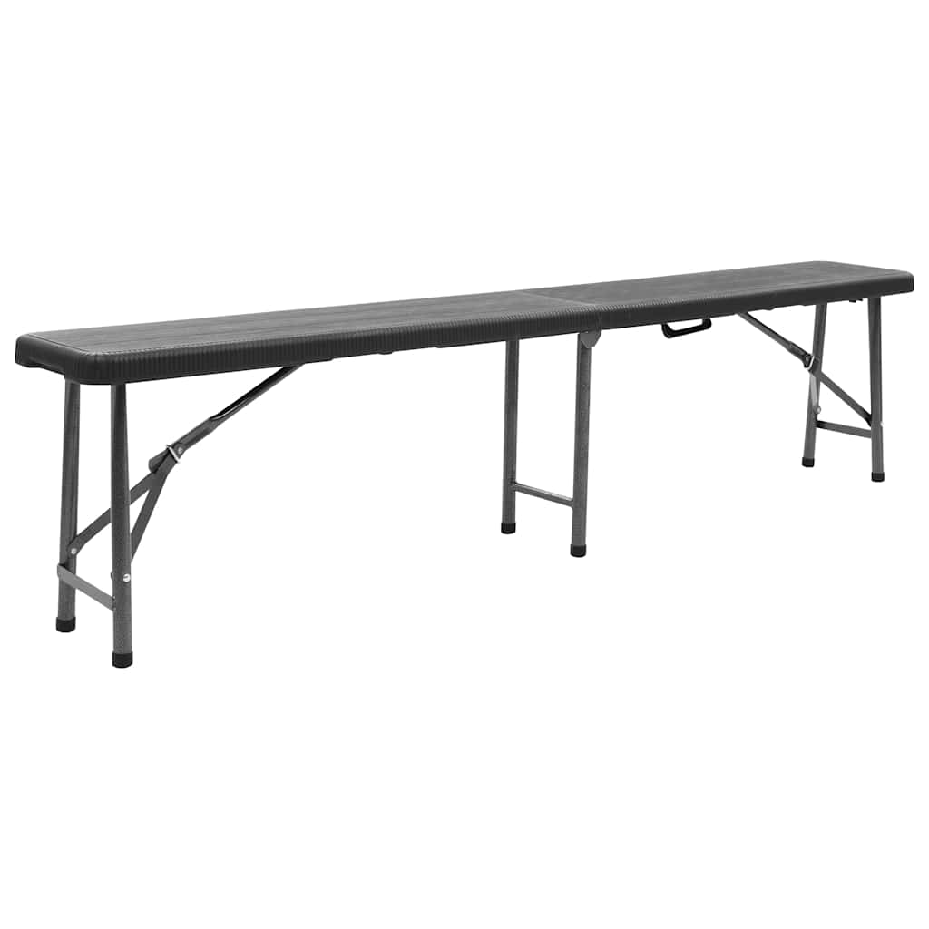 Maison Exclusive - Klappbare Gartenbänke 2 Stk. 180 Cm Hdpe Schwa