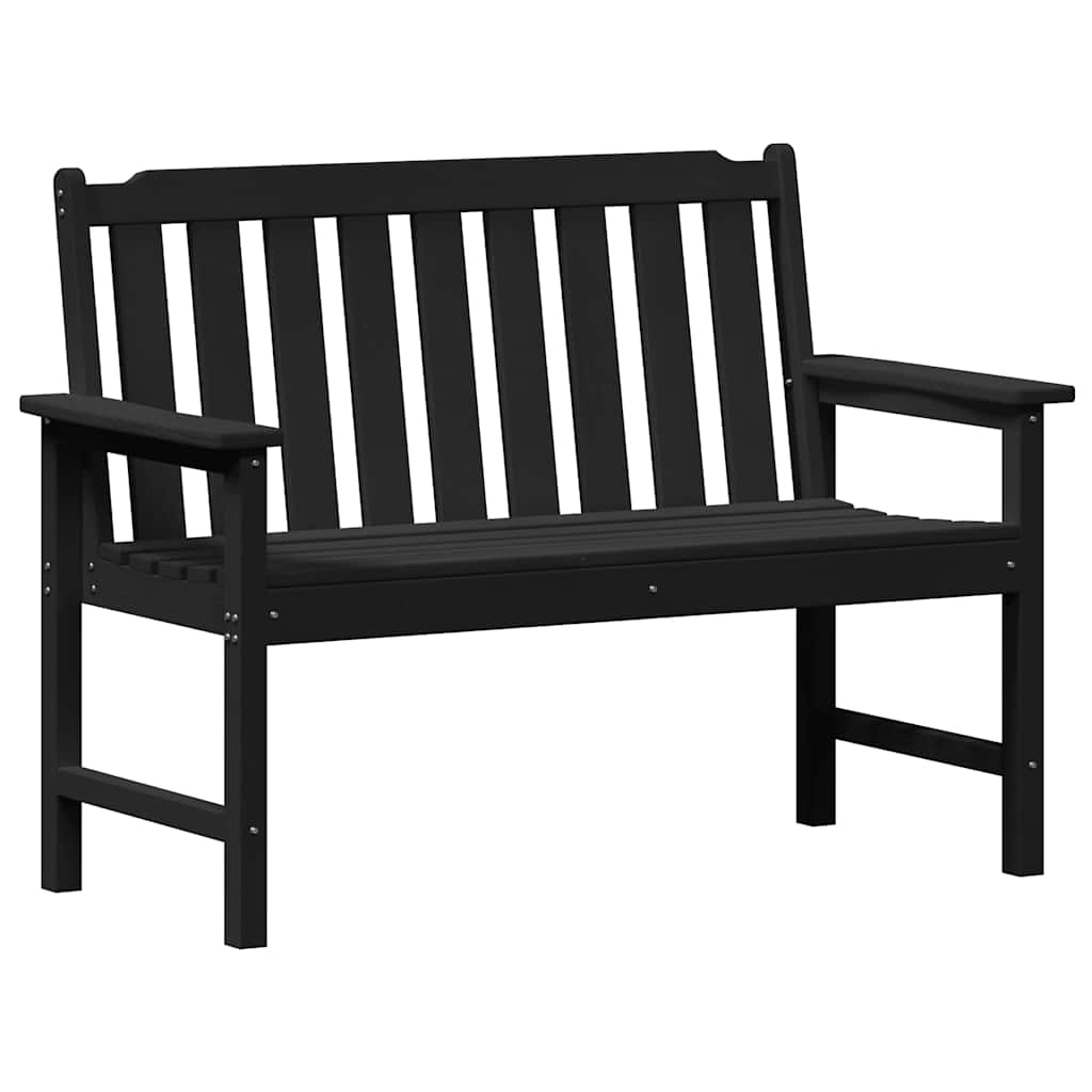 Maison Exclusive - Gartenbank Schwarz 120 X 59 X 88 Cm Hdpe