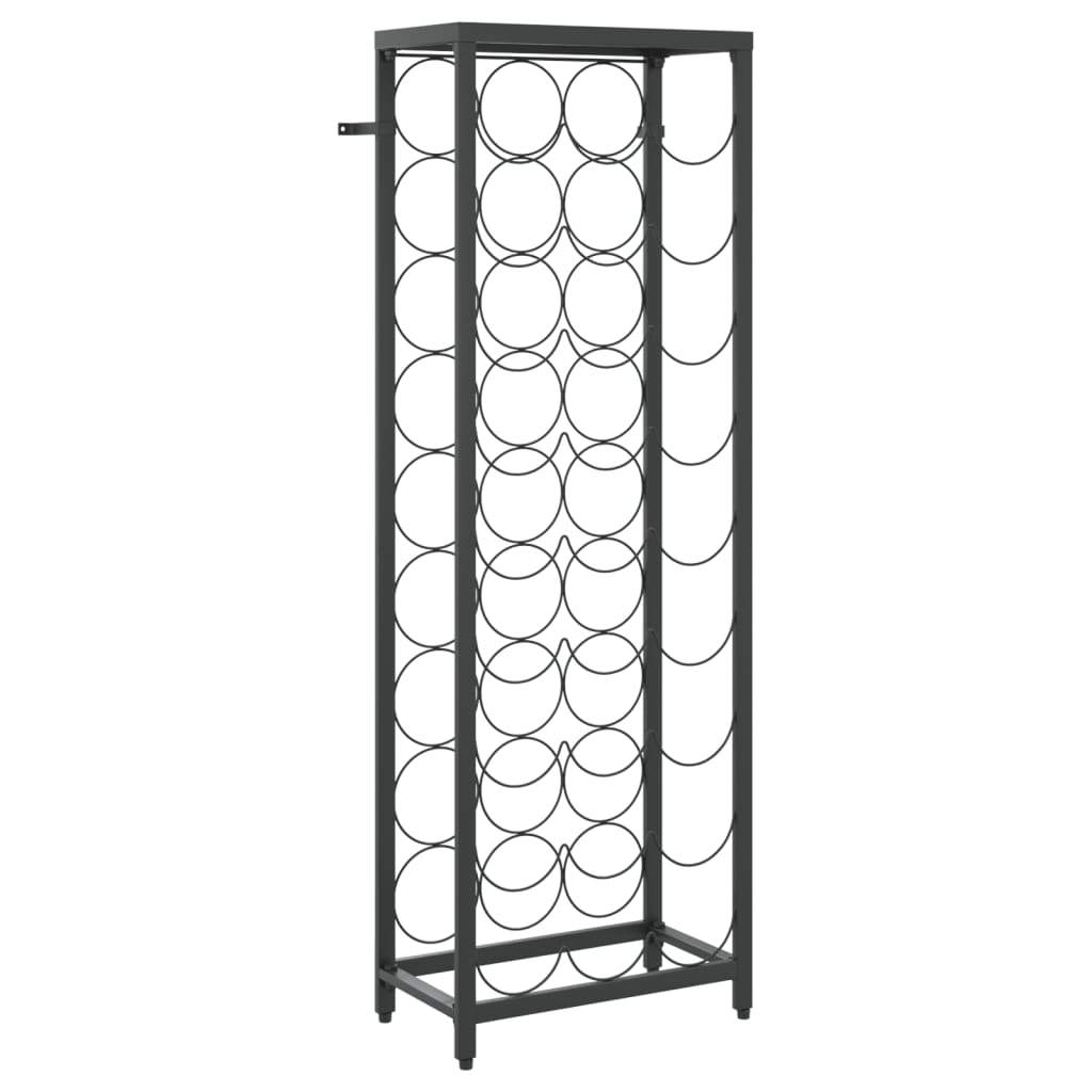 Maison Exclusive - Weinregal Für 27 Flaschen Schwarz 34x18x100 Cm