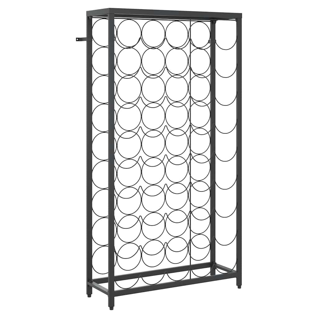 Maison Exclusive - Weinregal Für 45 Flaschen Schwarz 54x18x100 Cm