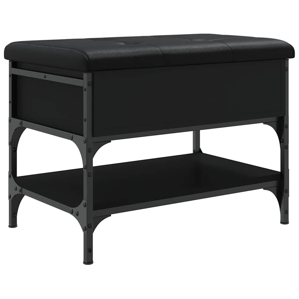 Maison Exclusive - Schuhbank Schwarz 62x42x45 Cm Holzwerkstoff