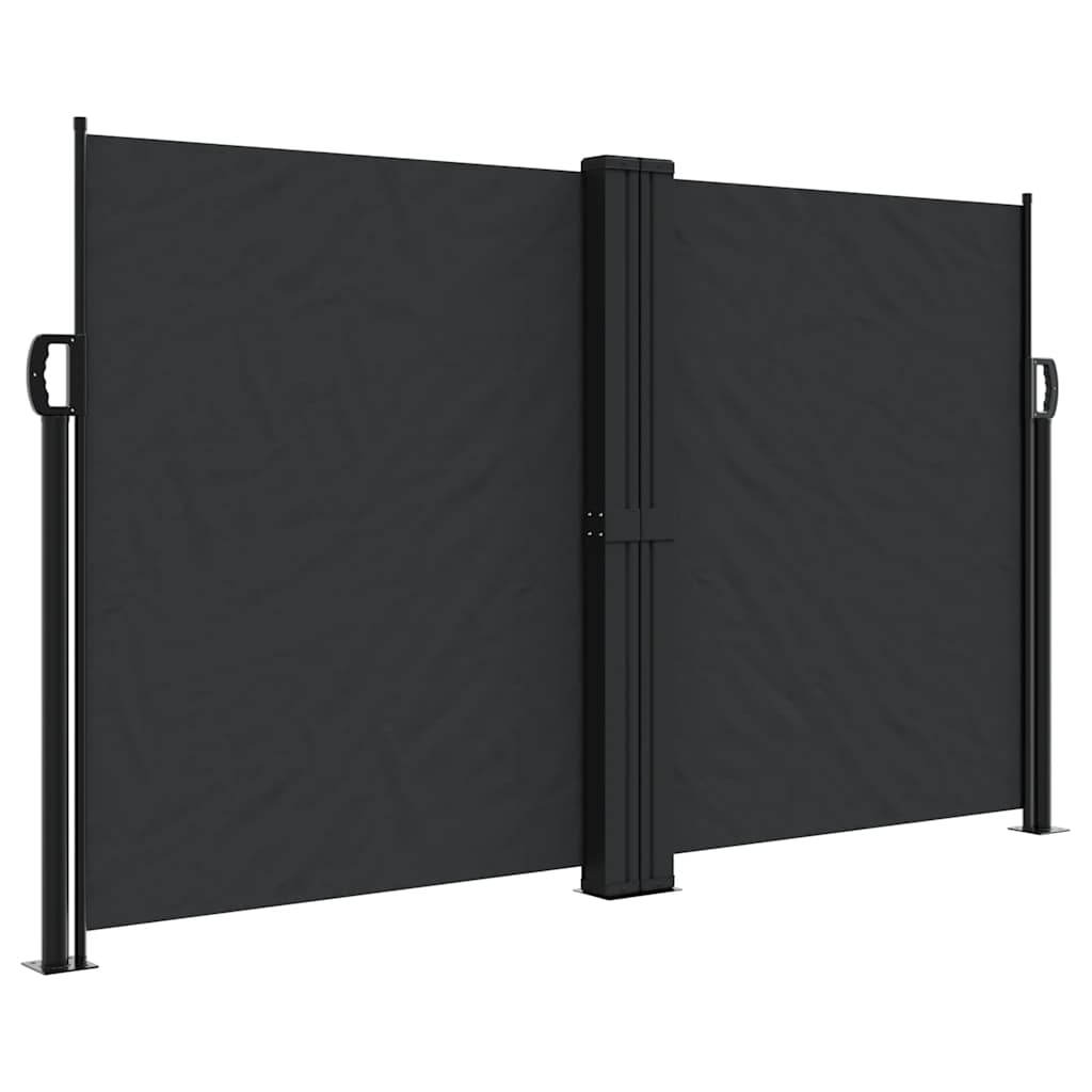 Maison Exclusive - Seitenmarkise Ausziehbar Schwarz 140x1200 Cm