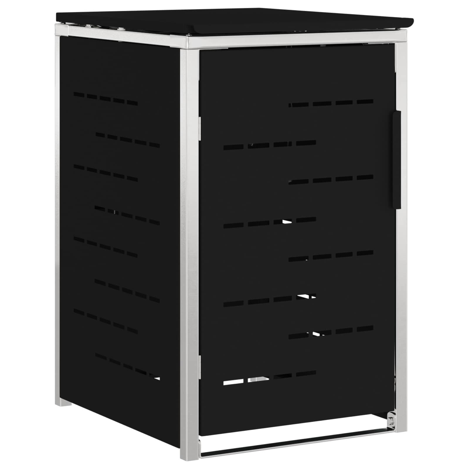 Maison Exclusive - Mülltonnenbox For 1 Bin 240l Schwarz