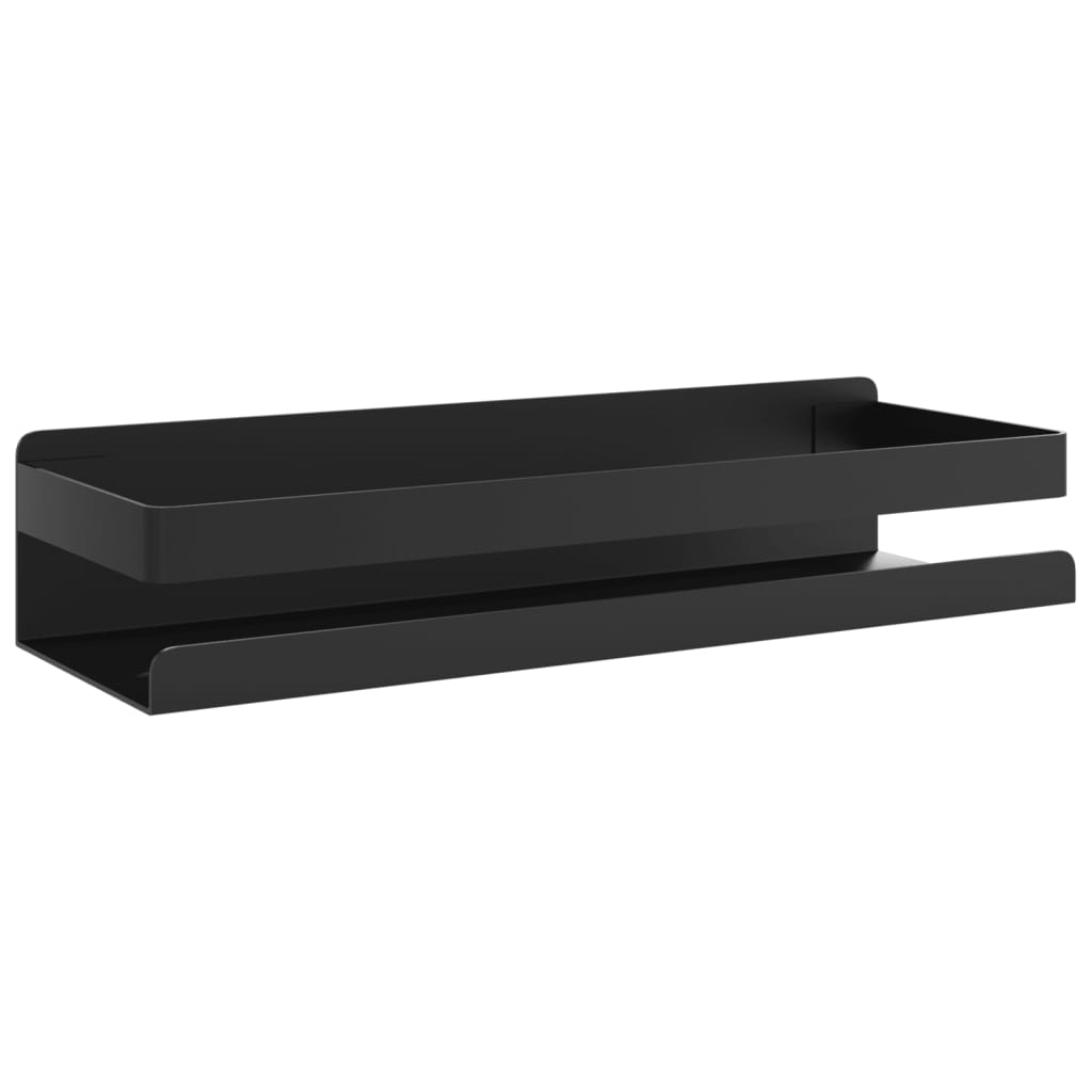 Maison Exclusive - Duschablage Mattschwarz 30x10x6 Cm Gebürsteter