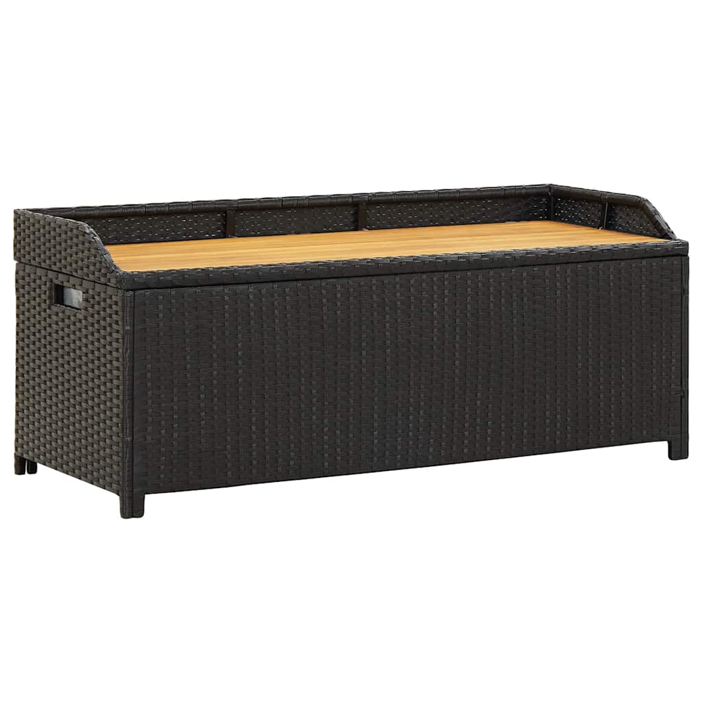 Maison Exclusive - Sitzbank Mit Stauraum 120 Cm Poly Rattan Schwa