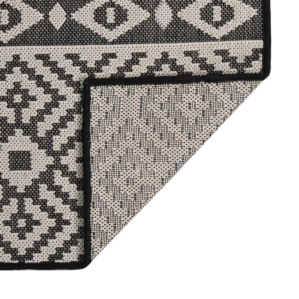 Maison Exclusive - Outdoor-teppich Flachgewebe 140x200 Cm Schwarz
