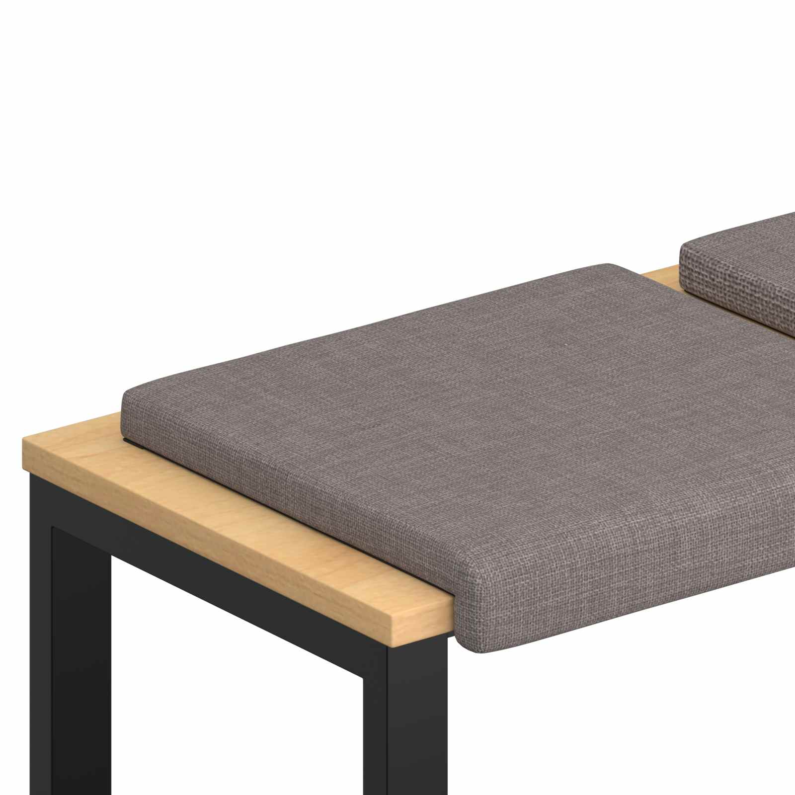 Maison Exclusive - Bankkissen 4 Stk. Stoff Taupe Tiefe 35 Cm