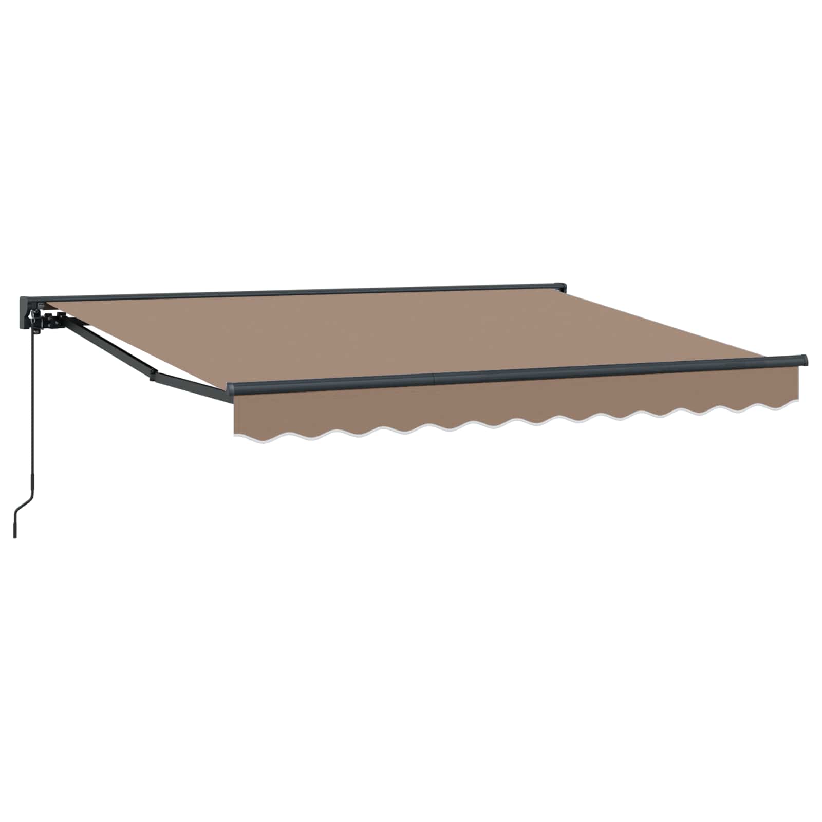 Maison Exclusive - Manuell Einziehbare Markise Taupe 4,5 X 3,5 M