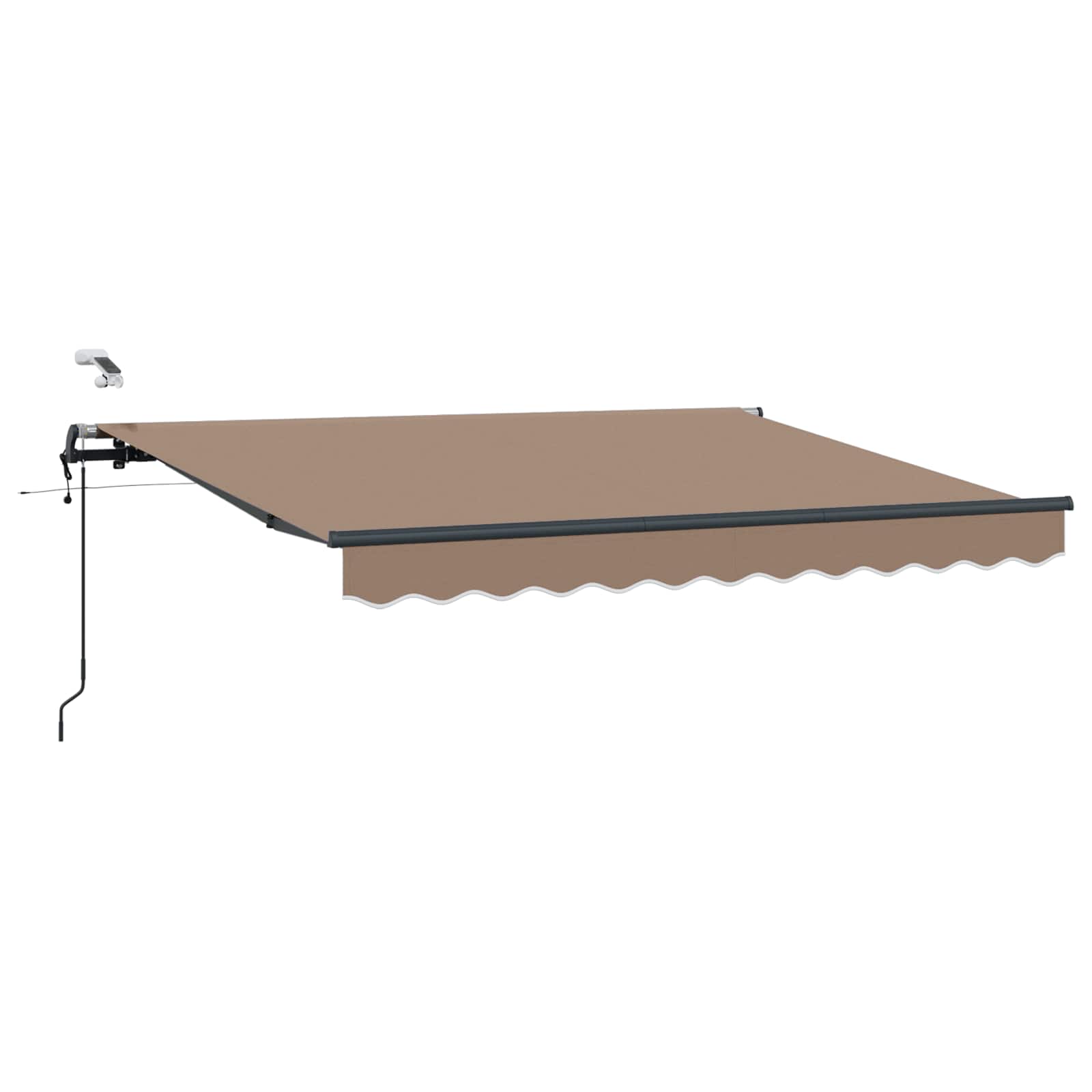 Maison Exclusive - Ausziehbare Markise Taupe 350 X 250 Cm Polyest