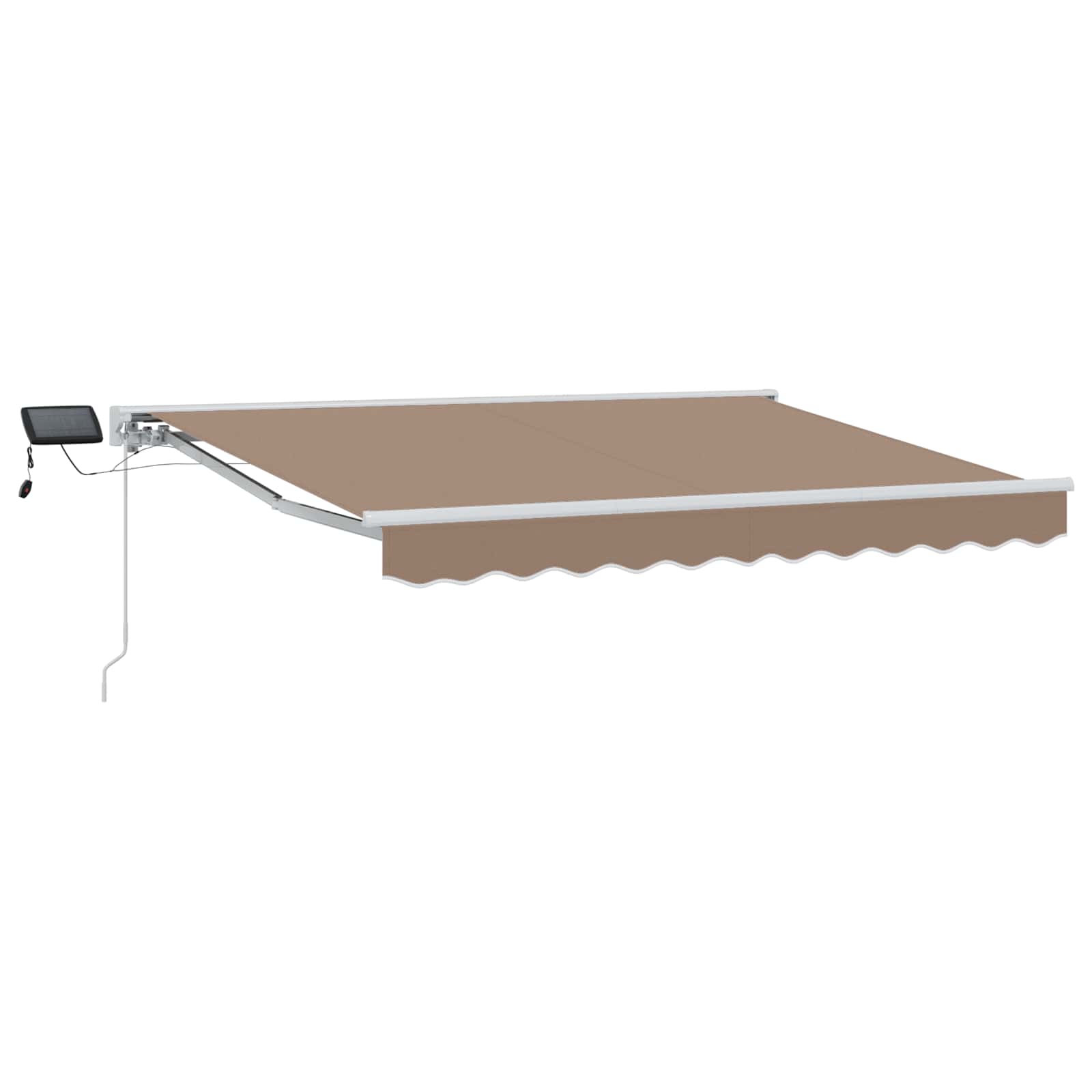 Maison Exclusive - Manueller Markisenrahmen Mit Leds Taupe 4 X 3