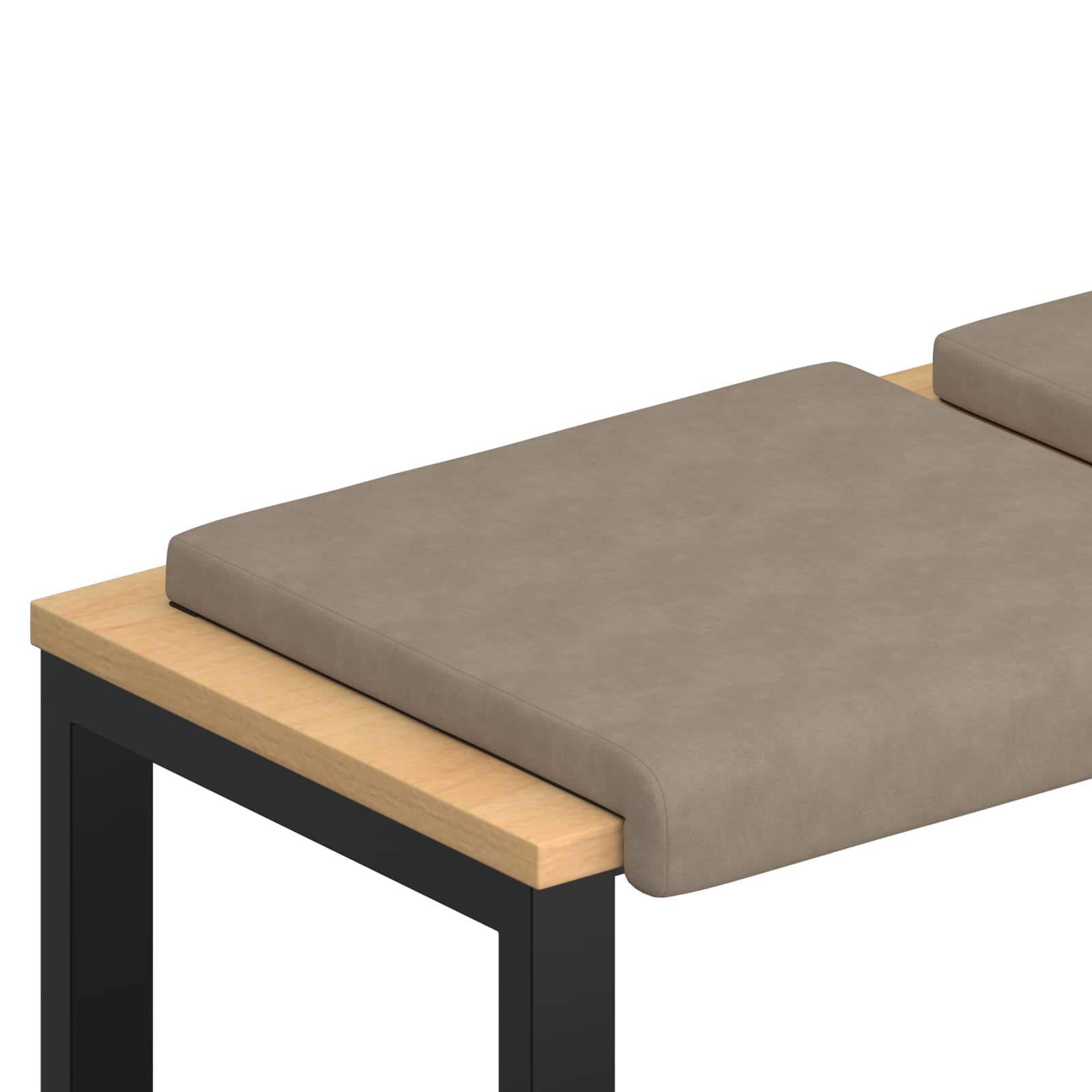 Maison Exclusive - Bankkissen 4 Stk. Mikrofaser Taupe Tiefe 35 Cm