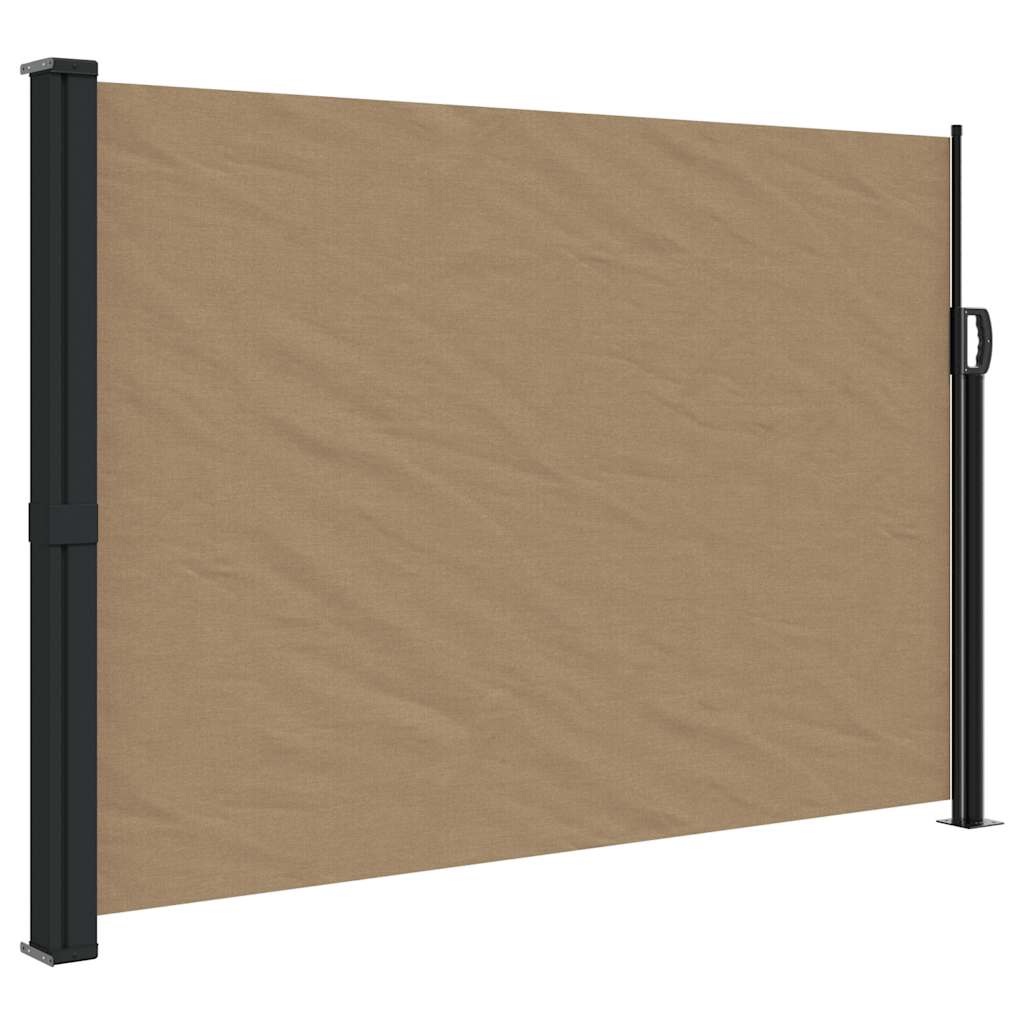 Maison Exclusive - Seitenmarkise Ausziehbar Taupe 140x500 Cm