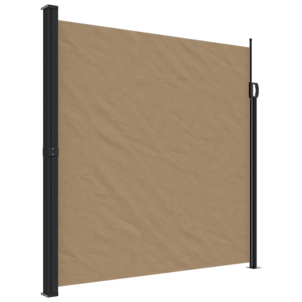 Maison Exclusive - Seitenmarkise Ausziehbar Taupe 200x500 Cm