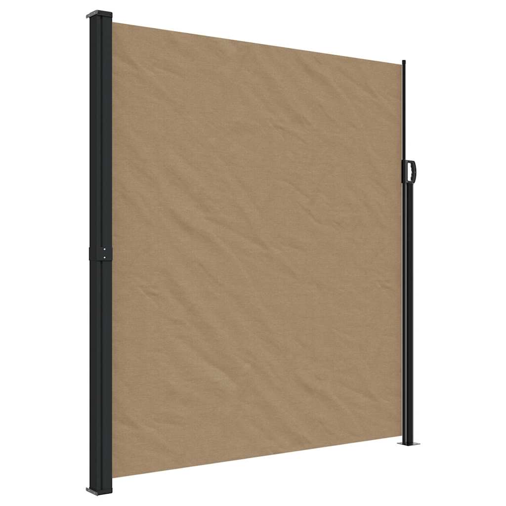 Maison Exclusive - Seitenmarkise Ausziehbar Taupe 220x300 Cm