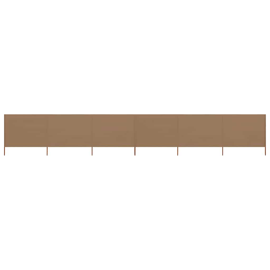 Maison Exclusive - 6-teiliges Windschutzgewebe 800 X 80 Cm Taupe