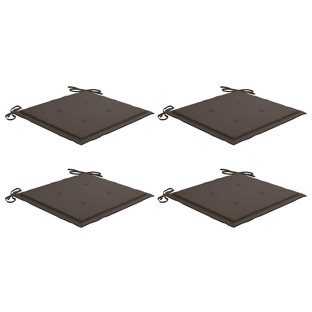 Maison Exclusive - Gartenstuhl-kissen 4 Stk. Taupe 40x40x3 Cm Oxf