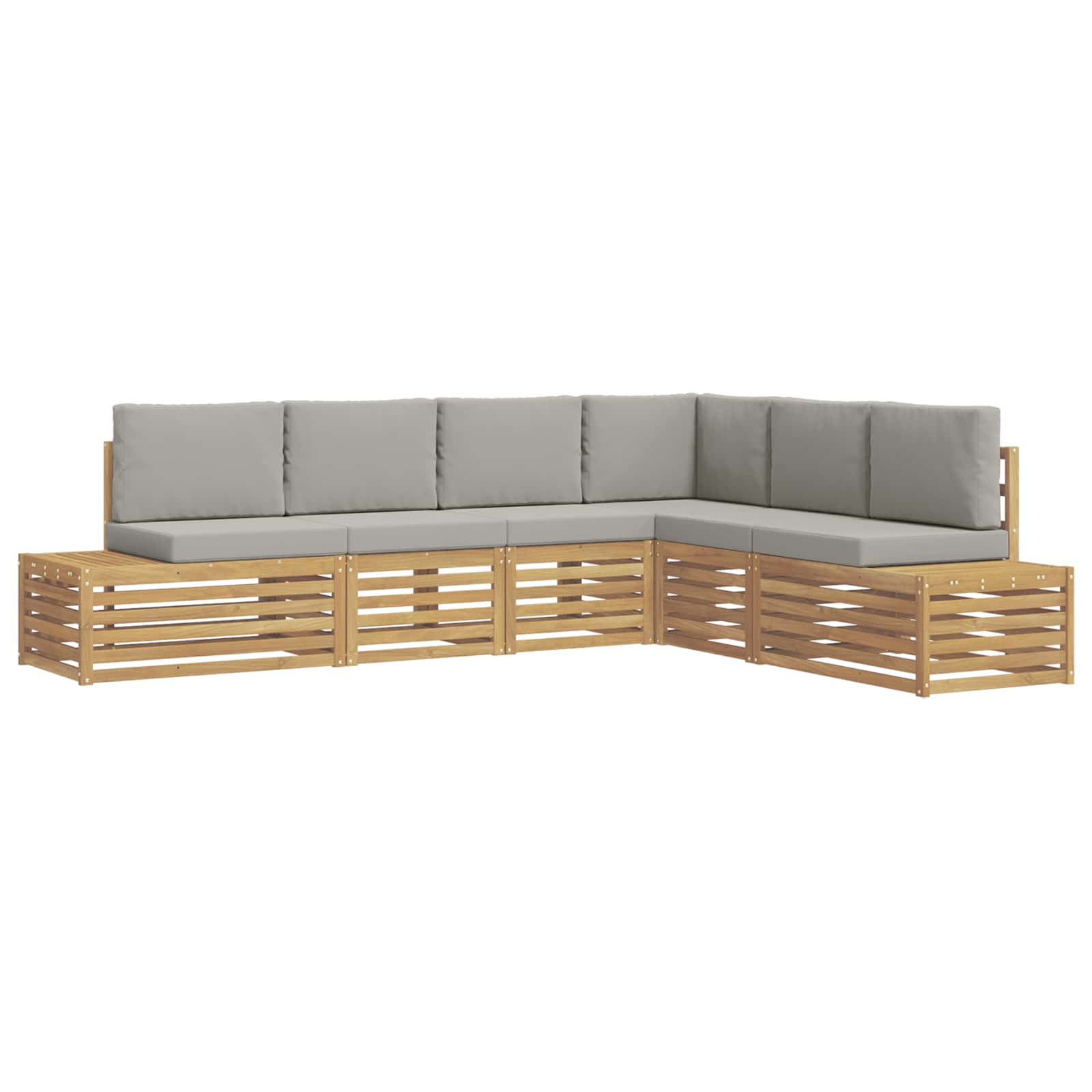 Maison Exclusive - 6 Stk. Outdoor-sofagarnitur Weiß