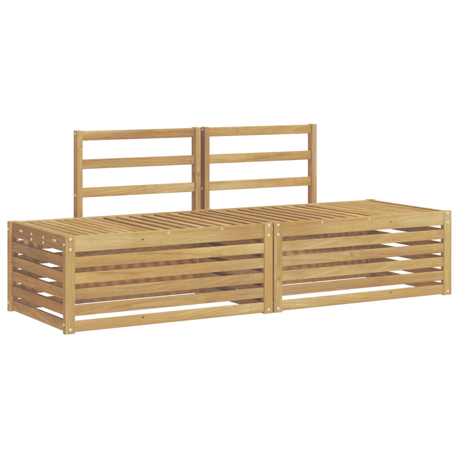 Maison Exclusive - Outdoor-sofagarnitur 3 Stück Weiß 182,5 X 63 X