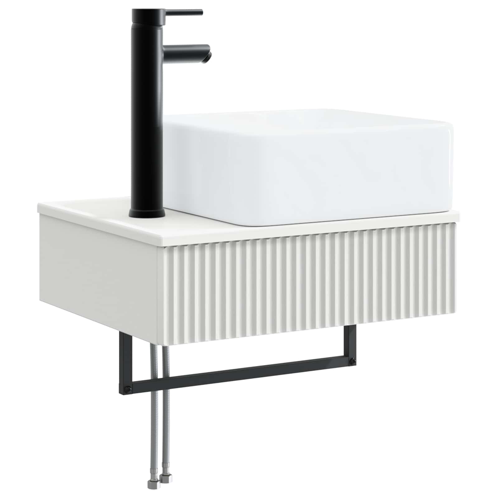 Maison Exclusive - Wandmontiertes Waschbecken Weiß 50 X 41 X 39 C