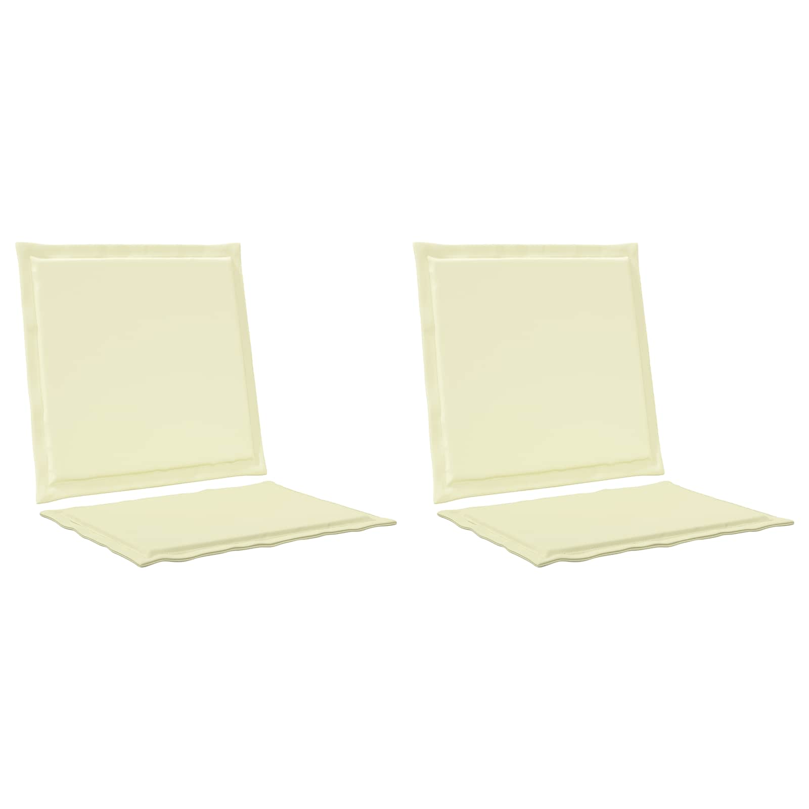 Maison Exclusive - Sitz- Und Rückenkissen Polyester Creme 47 X 45