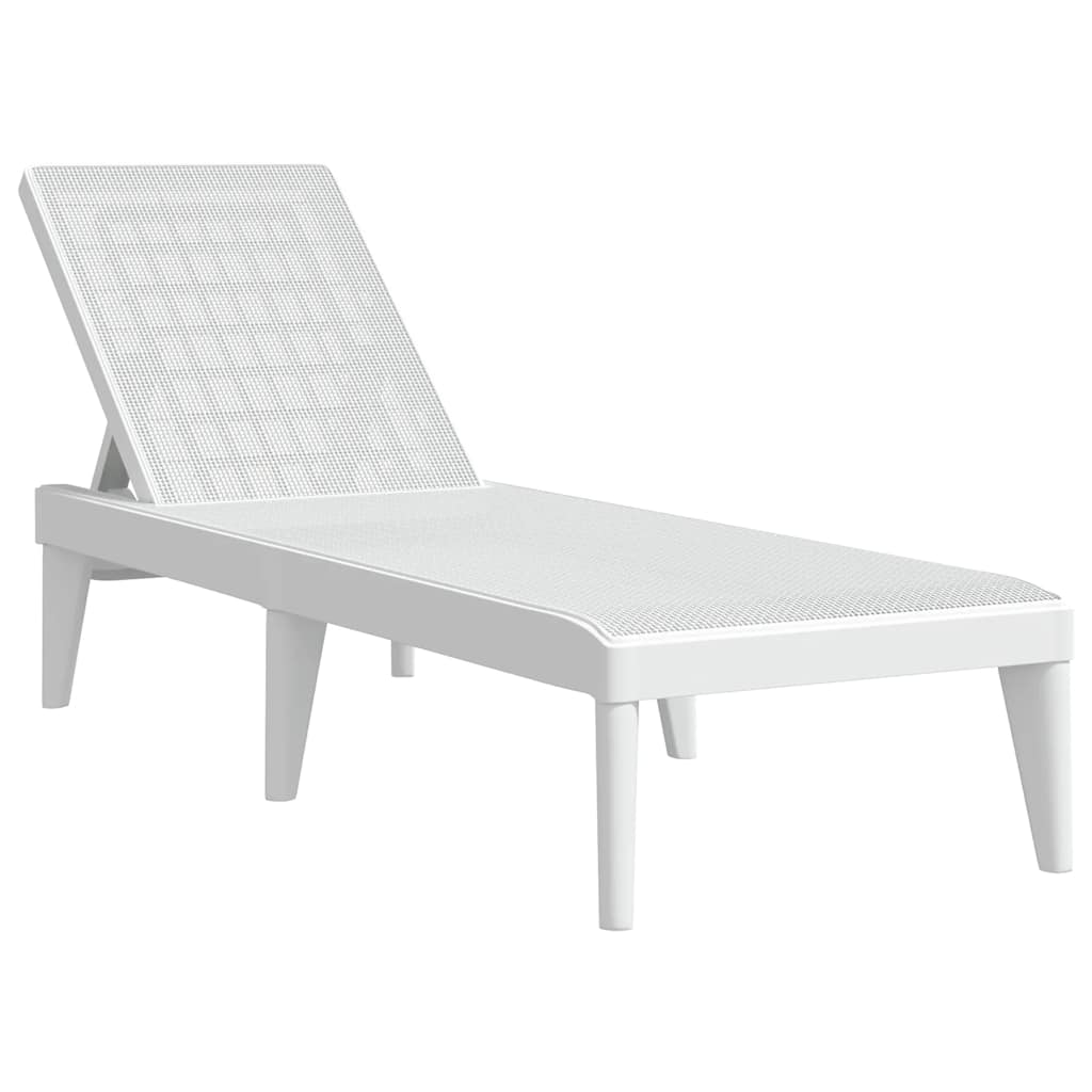 Maison Exclusive - Sonnenliege Weiß 186x60x29 Cm Pp