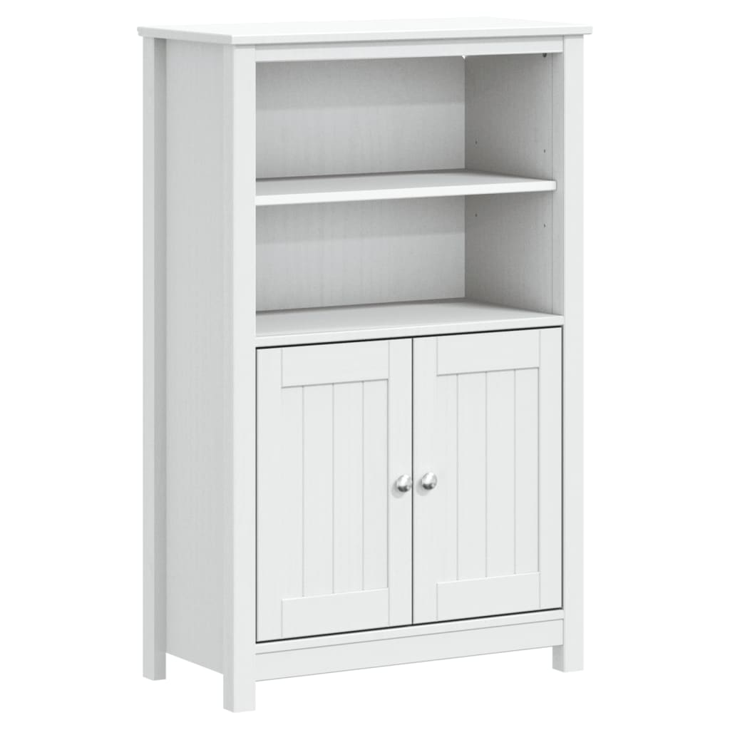 Maison Exclusive - Badschrank Berg Weiß 69,5x34x110 Cm Massivholz