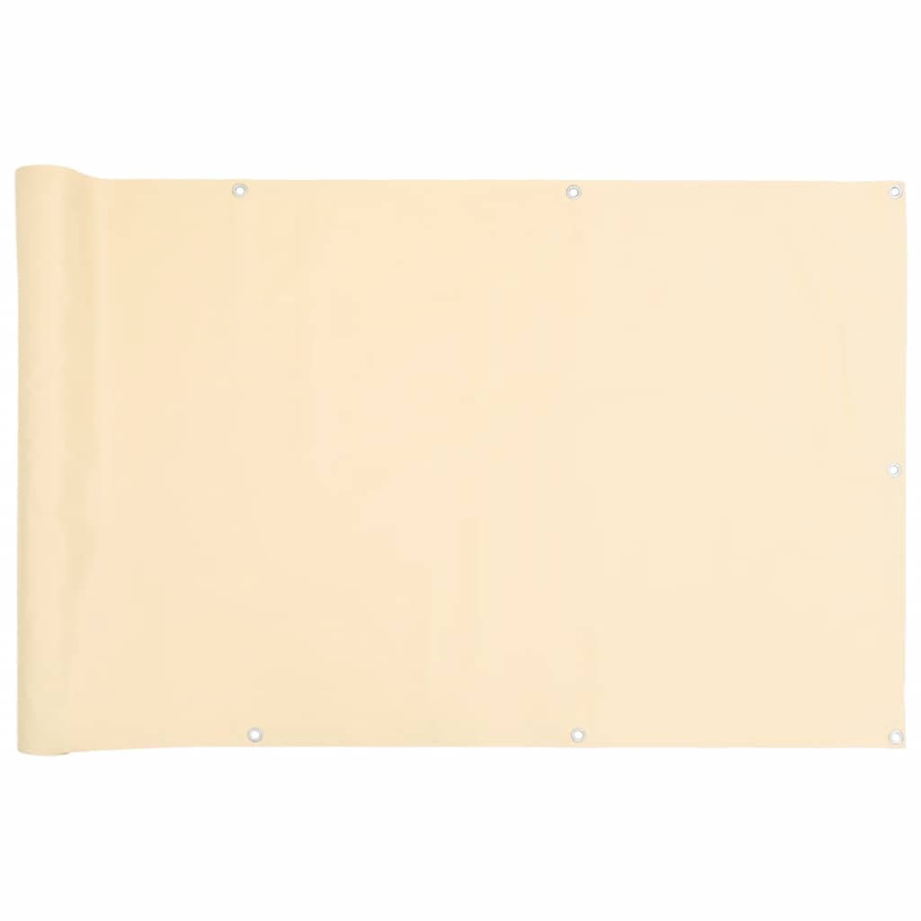 Maison Exclusive - Balkon-sichtschutz Creme 600x90 Cm Pvc
