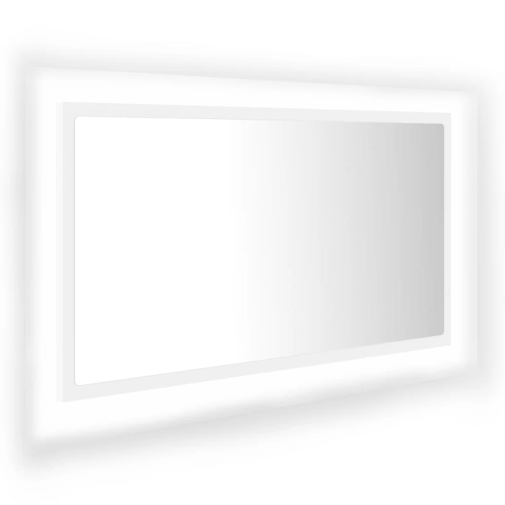 Maison Exclusive - Led-badspiegel Weiß 80x8,5x37 Cm Acryl