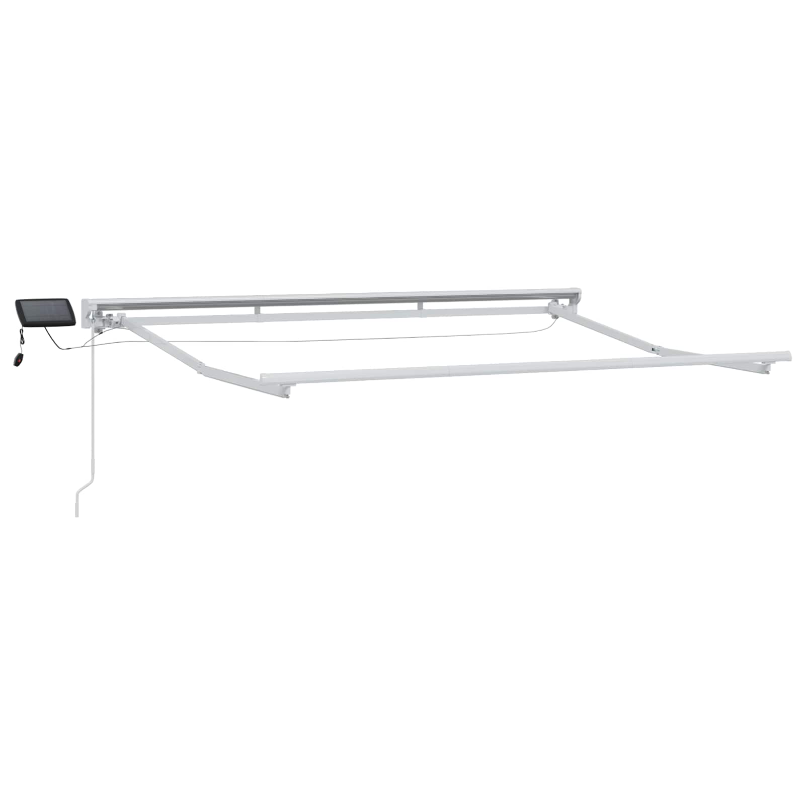 Maison Exclusive - Manueller Markisenrahmen Mit Leds Weiß 2,5 X 2