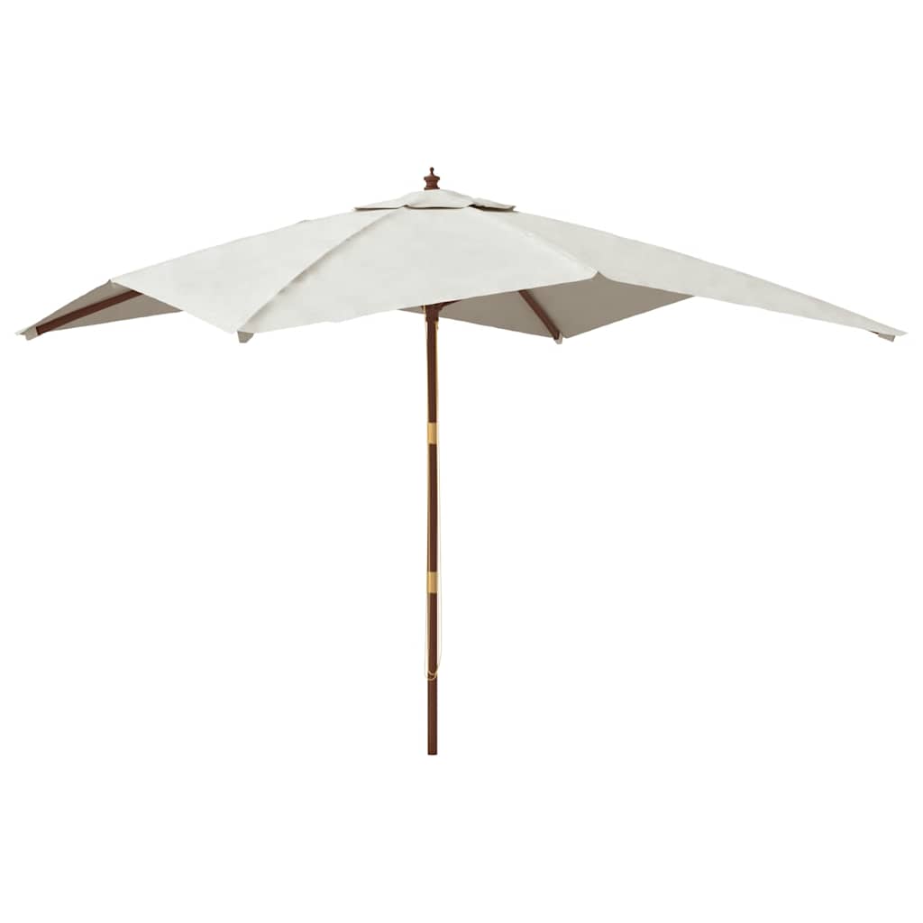 Maison Exclusive - Sonnenschirm Mit Holzmast Sandfarben 300x300x2