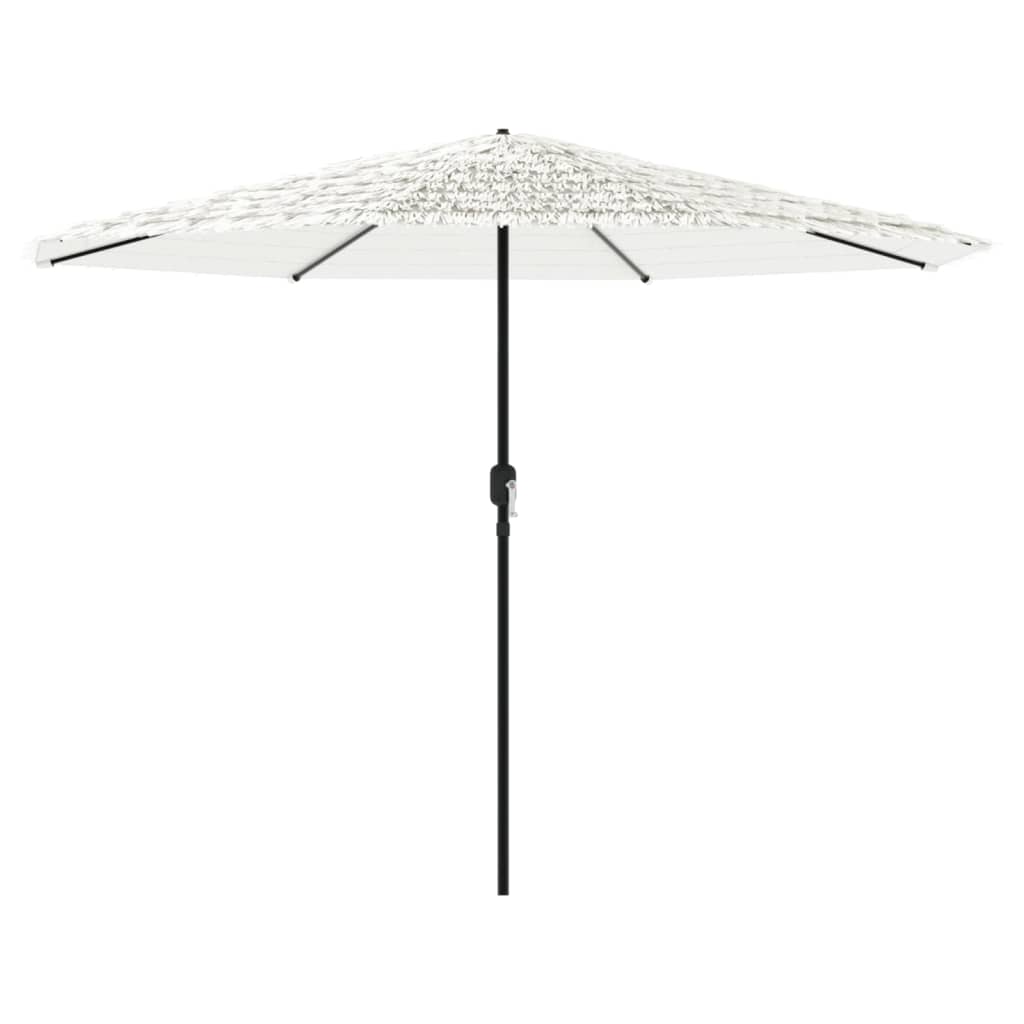 Maison Exclusive - Sonnenschirm Mit Stahlmast Weiß 324x324x247 Cm