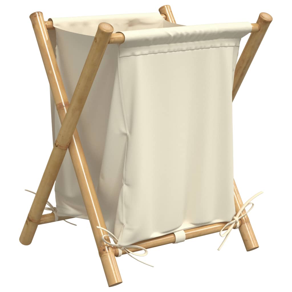 Maison Exclusive - Wäschekorb Cremeweiß 45x55x63,5 Cm Bambus