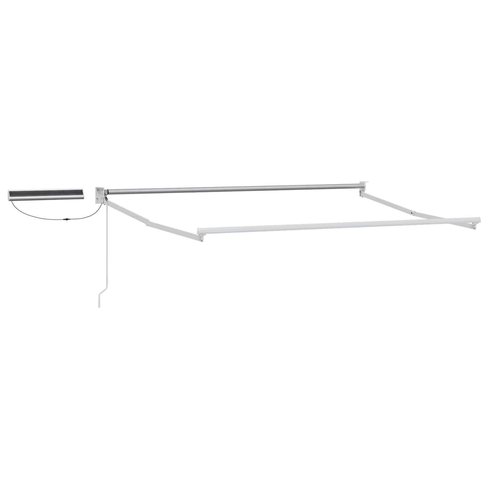 Maison Exclusive - Elektrisches Markisenrahmen Weiß 2,5 X 2 M Alu