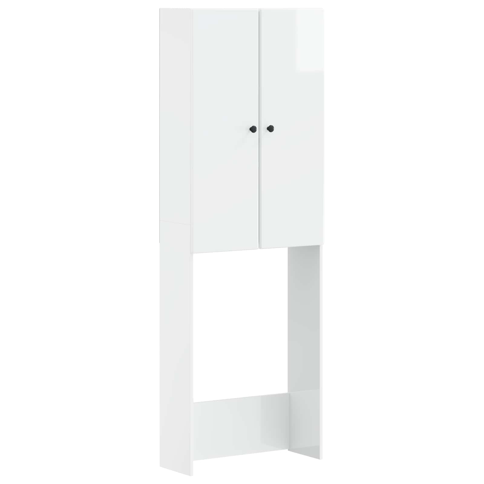 Maison Exclusive - Toilettenschrank Breda Hochglanz Weiß 66 X 25,