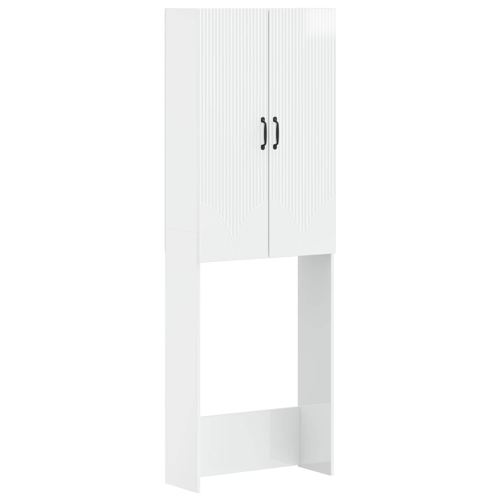 Maison Exclusive - Toilettenschrank Hoorn Hochglanz Weiß 66 X 25,