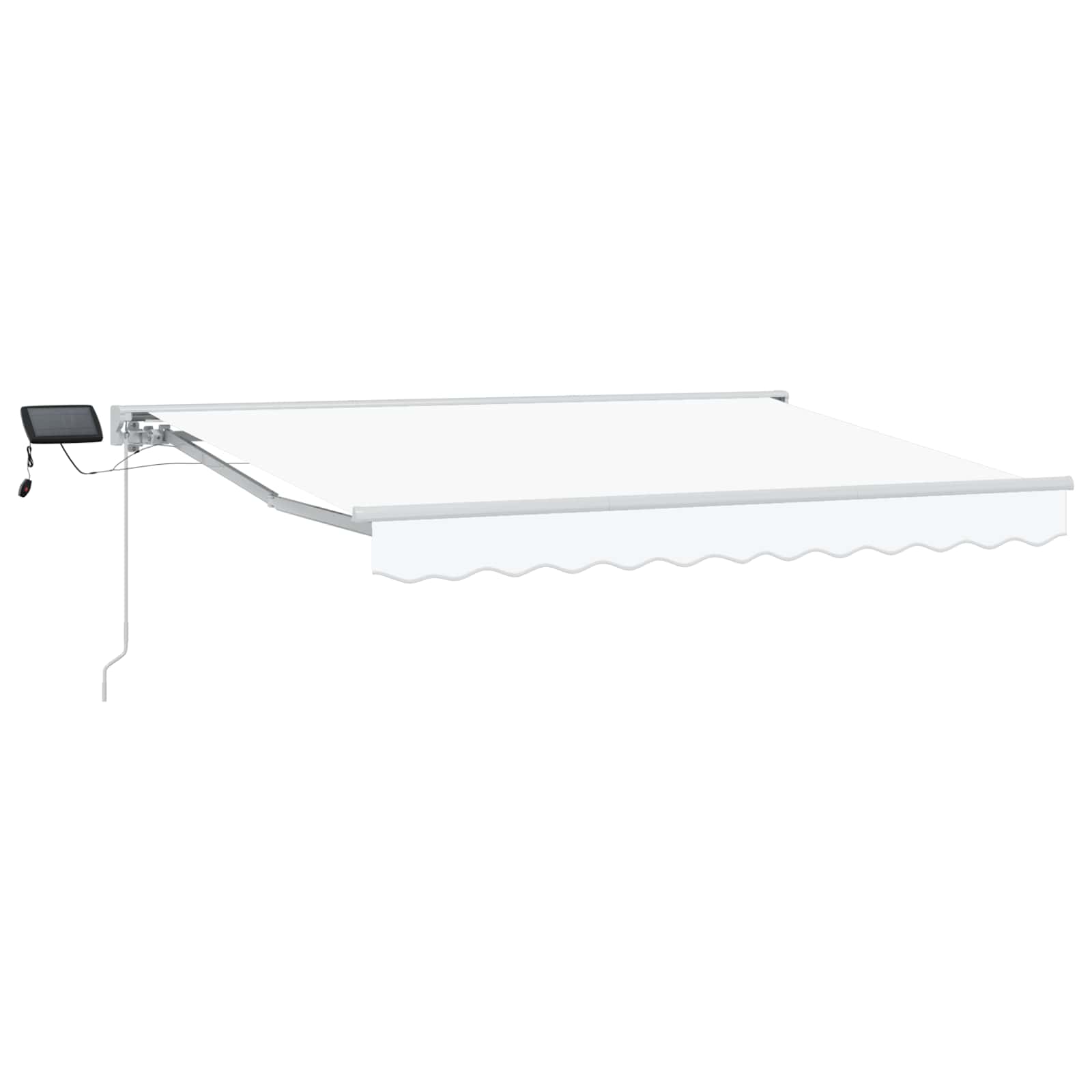 Maison Exclusive - Manueller Markisenrahmen Mit Leds Weiß 3 X 2,5